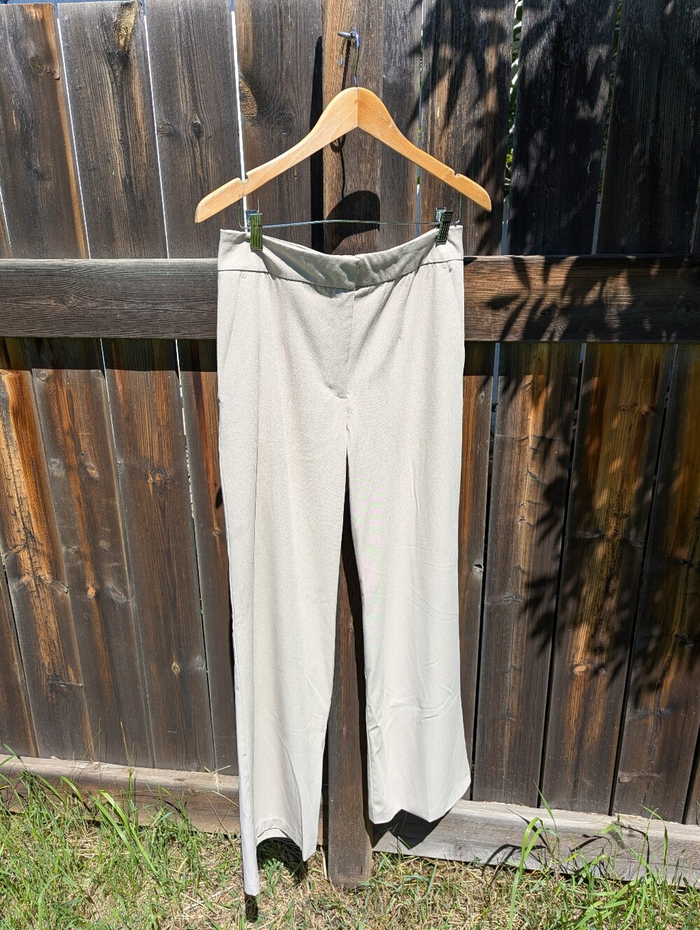 Dynamite Straight-Leg Pants in Light Beige